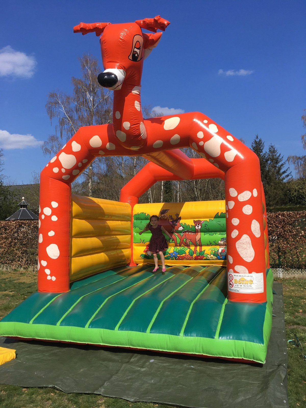 Springkasteel Bambi te koop, Ophalen, Gebruikt