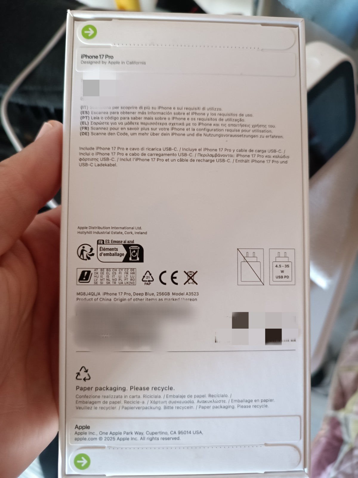 IPHONE 17 PRO 256GB NEUF, Télécoms, Téléphonie mobile | Apple iPhone, Autres modèles, Enlèvement, Sans abonnement, Bleu