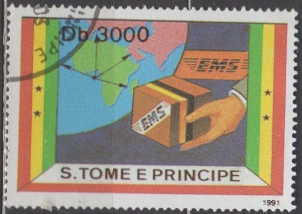 Sao Tomé e Principe - Express Mail Service - 1991, Timbres & Monnaies, Enlèvement ou Envoi, Affranchi
