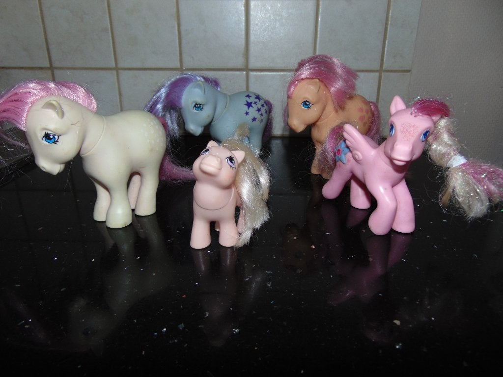Oude my little pony's (5 stuks), Ophalen of Verzenden, Gebruikt