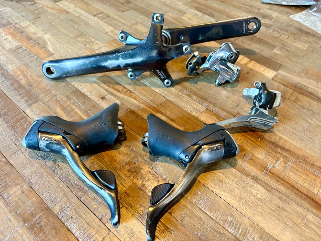 Shimano 105 5600 setje, Fietsen en Brommers, Fietsonderdelen, Ophalen, Gebruikt, Racefiets