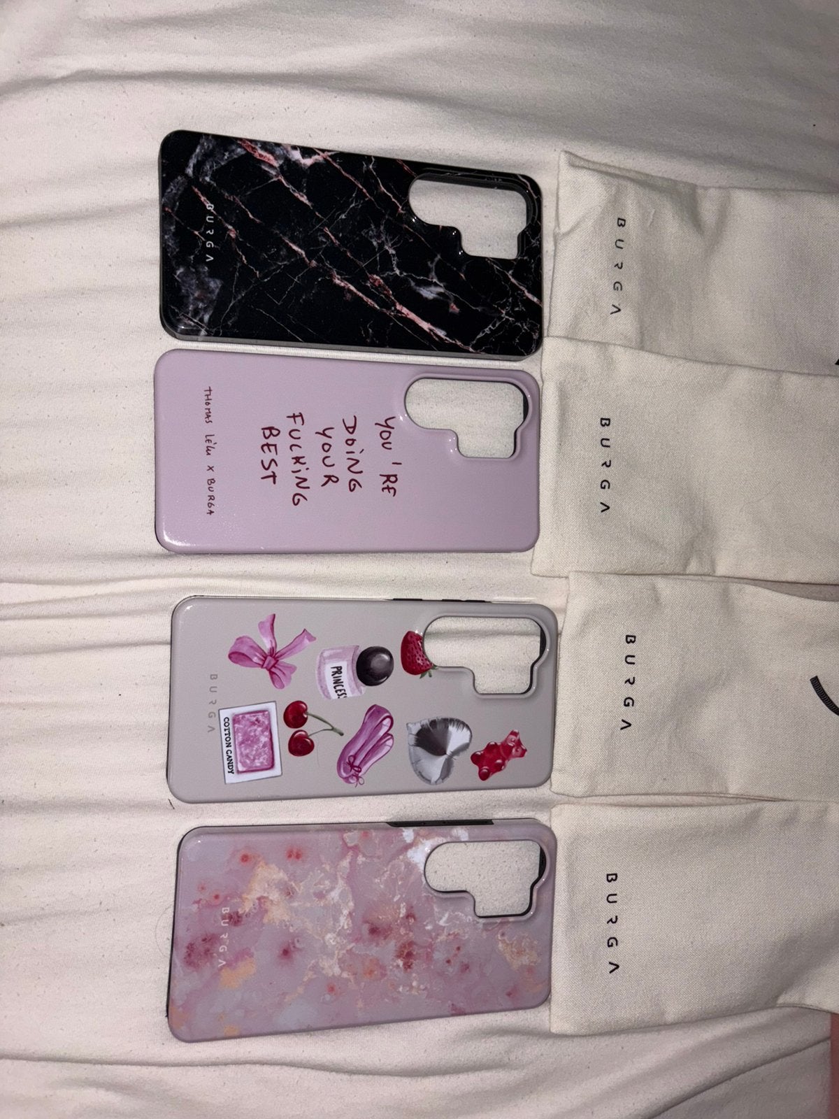 4x BURGA hoesjes – Samsung Galaxy S26 Ultra, Enlèvement, Comme neuf, Autres modèles, Housse ou Sac