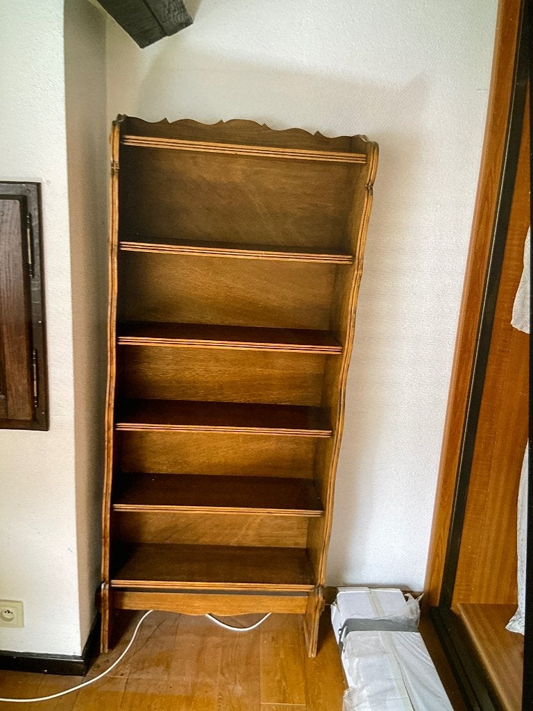 Bibliothèque en bois style ancien, Ancien, Avec tablette(s), Moins de 25 cm, Cerisier