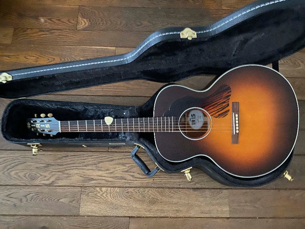 Iris AB - Small Jumbo (like J185) spruce/mahogany, Ophalen of Verzenden, Zo goed als nieuw, Western- of Steelstringgitaar