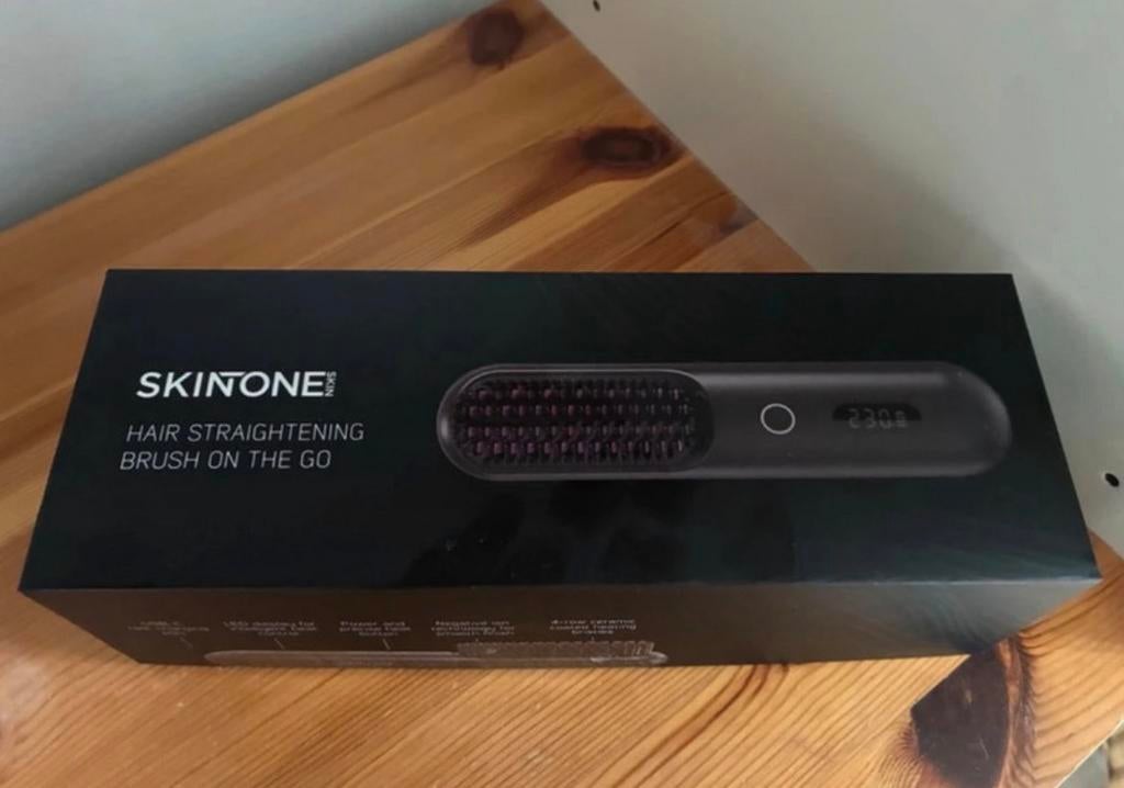 Hair straightening brush, Ophalen of Verzenden, Zo goed als nieuw