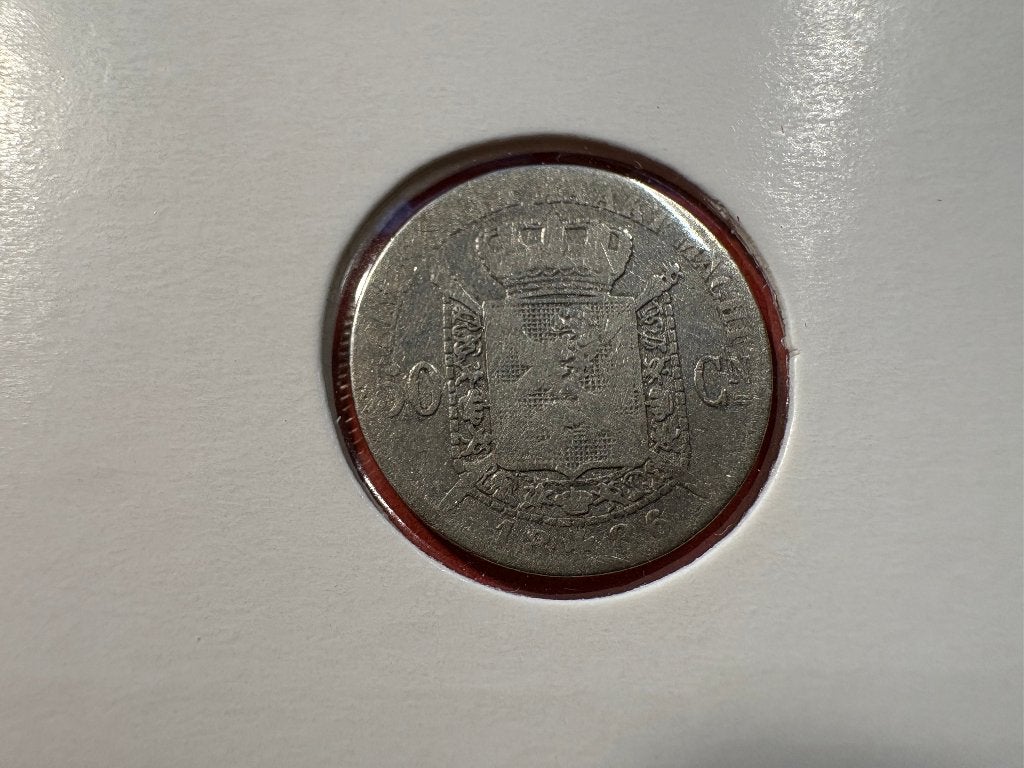 50 centimes Wiener - 1886 NL (#138#), Enlèvement ou Envoi, Monnaie en vrac, Argent, Argent