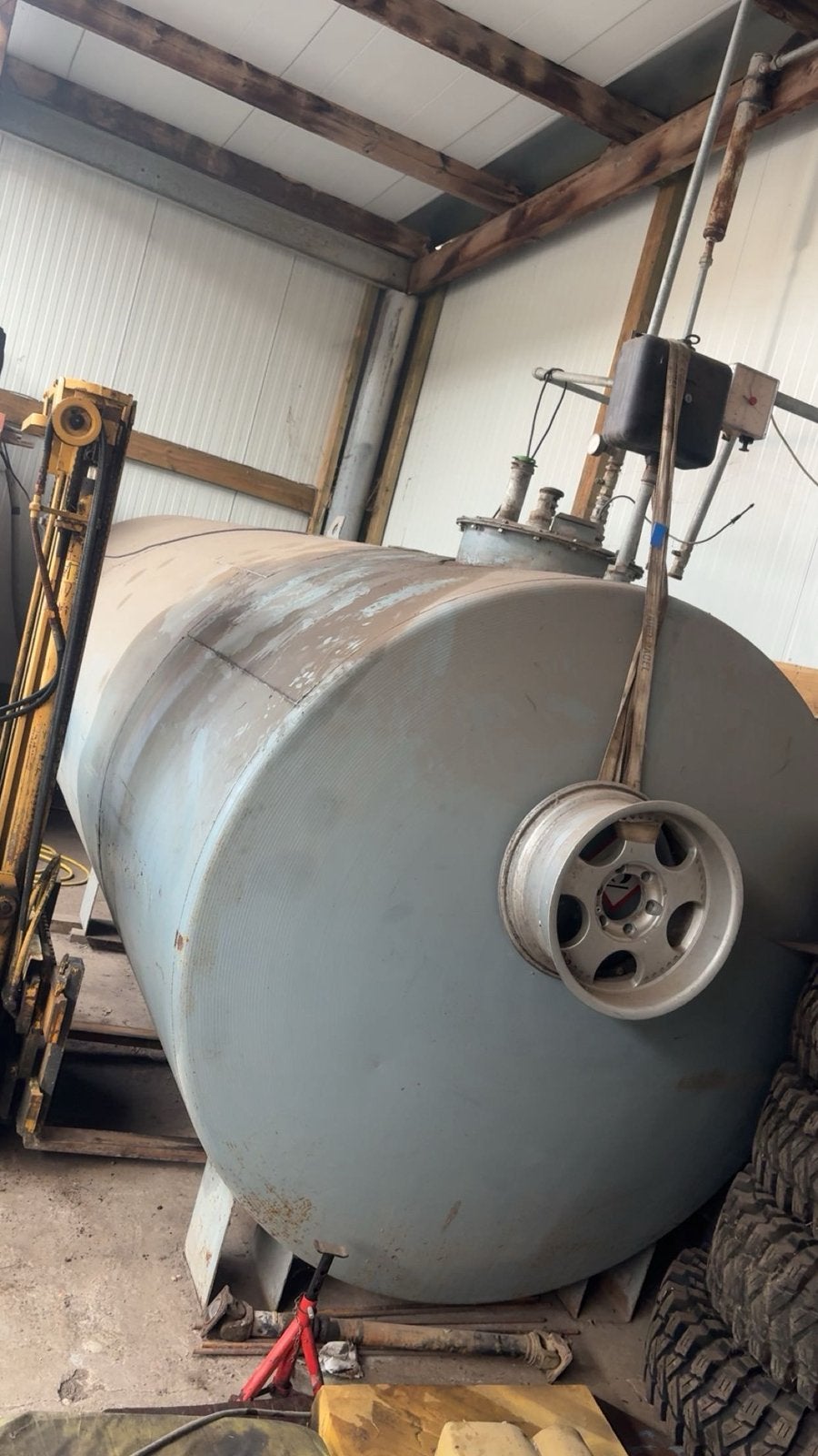 Dieseltank, Zakelijke goederen, Ophalen