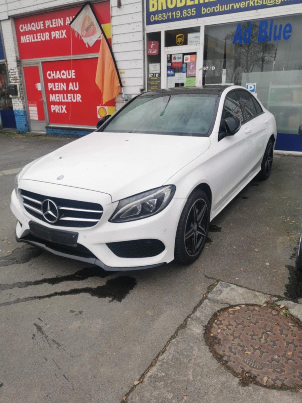 Mercedes-Benz classe C 180 d AMG line, Autos, Cuir, Achat, Euro 6, Boîte manuelle