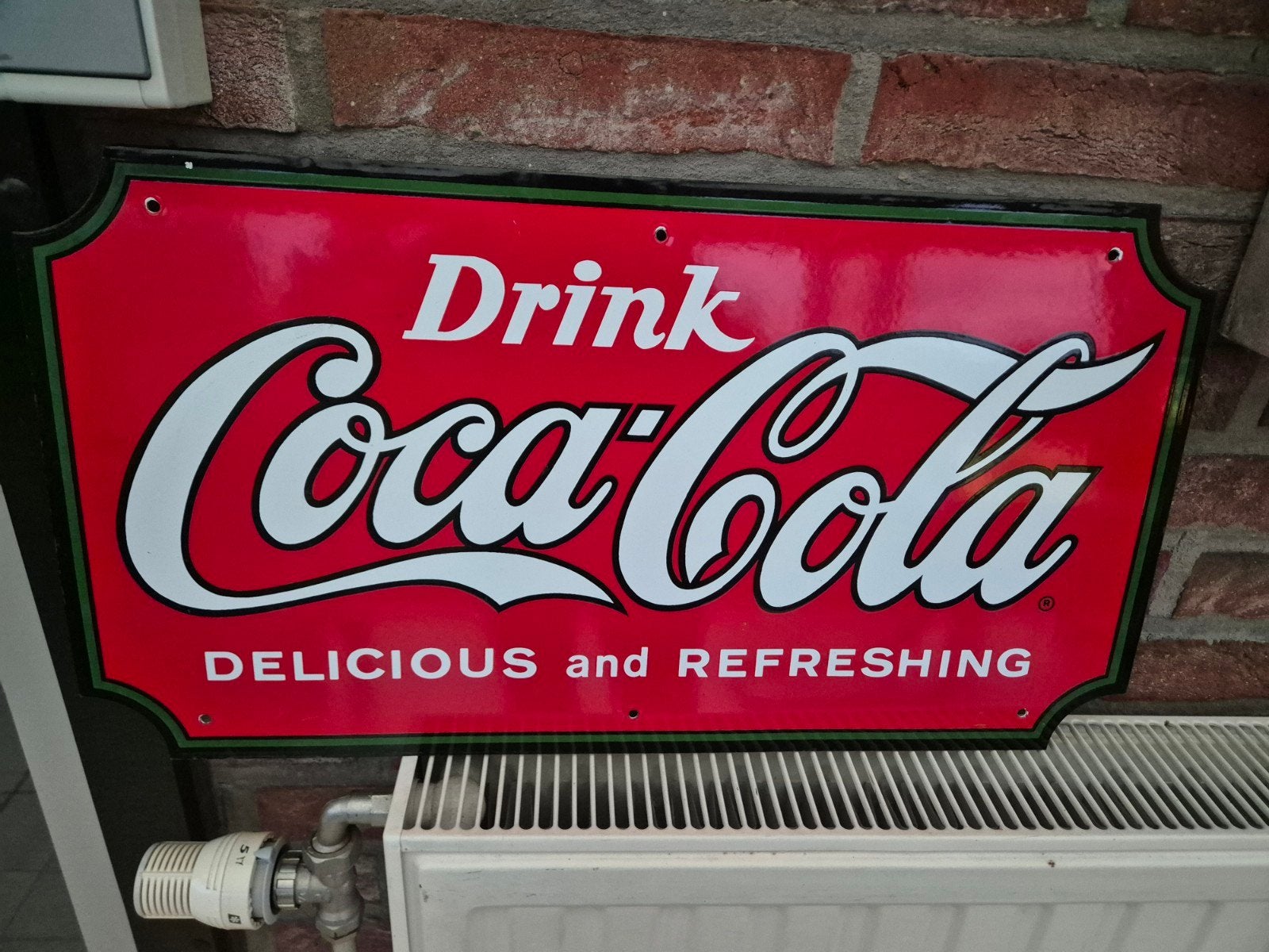 Plaque émaillée Coca-Cola, Enlèvement ou Envoi