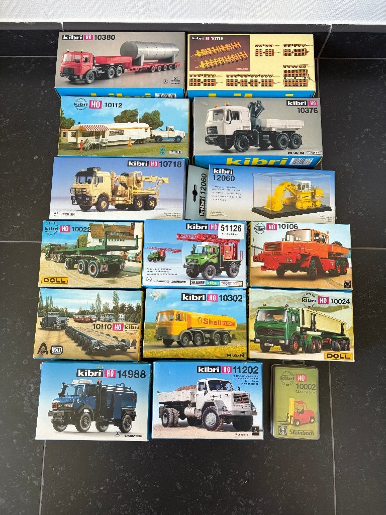 KIBRI CAMIONS DIVERS  1/87, Envoi, Neuf, Bus ou Camion, Autres marques
