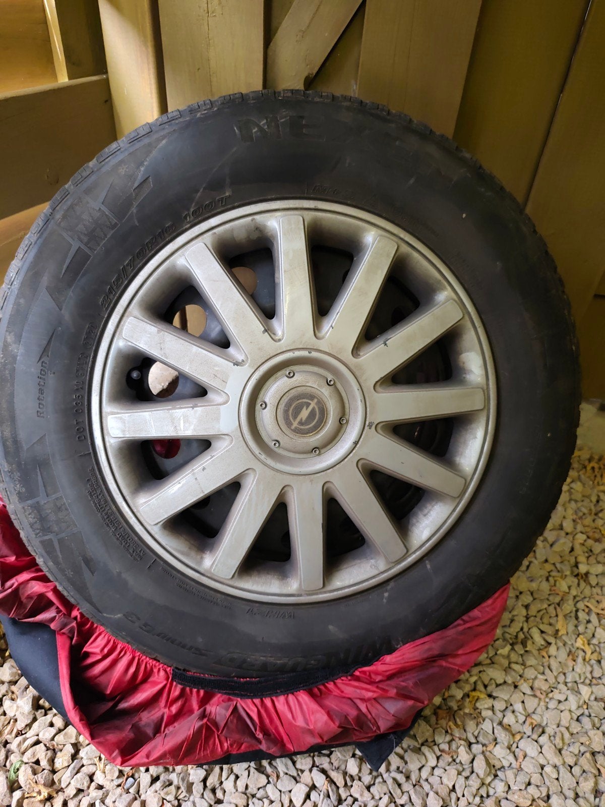 4 velgen met winterband dus gebruikt om te wisselen, Opel Gr, Ophalen, Band(en)