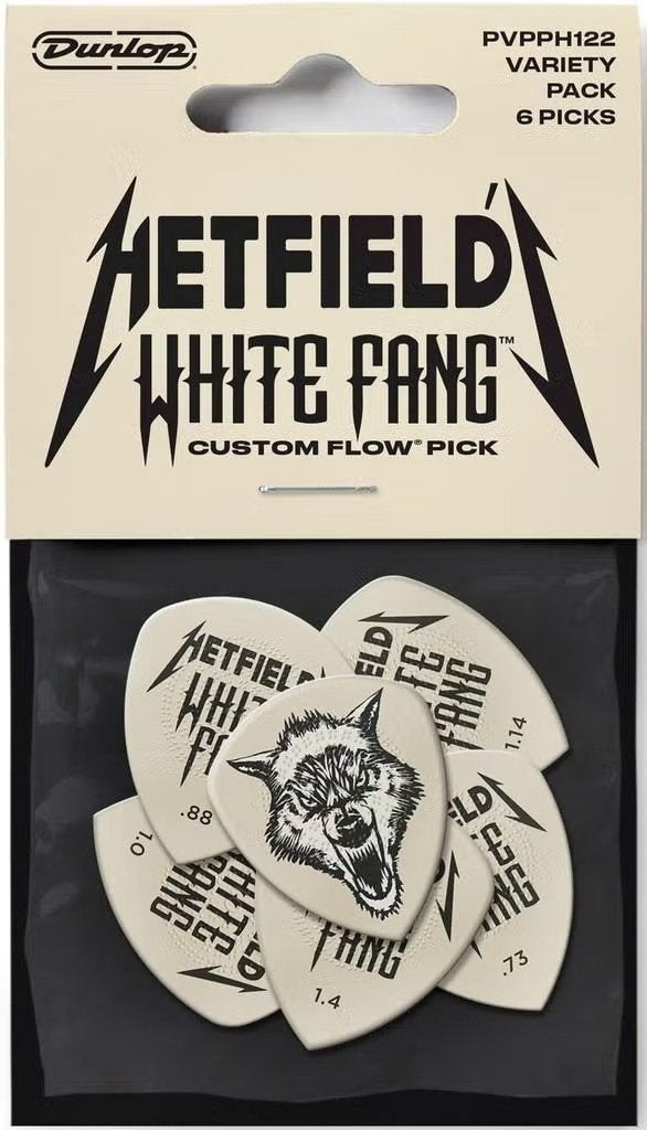 Jim Dunlop James Hetfield White Fang plectrum variety 12pack, Ophalen of Verzenden, Nieuw