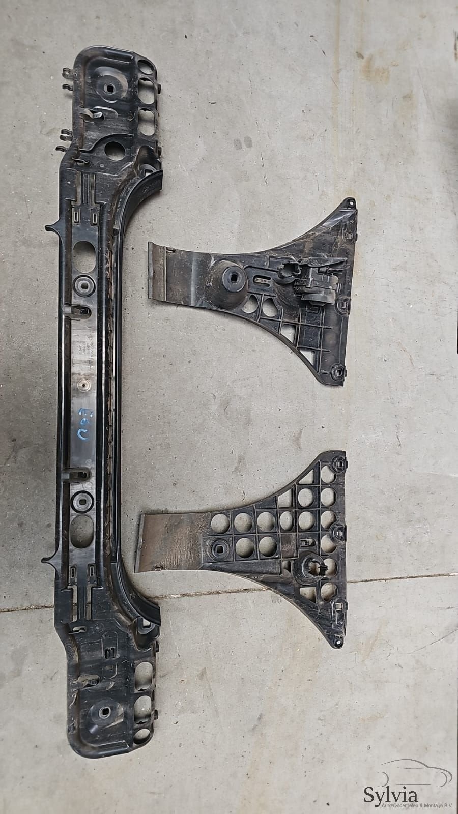 Achterbumper montageplaat set BMW 5 serie E60  51127056343 5, Gebruikt, -, -, Ophalen of Verzenden