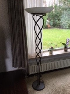 Vloerlamp, Ophalen, Gebruikt, Metaal, E27 (groot)