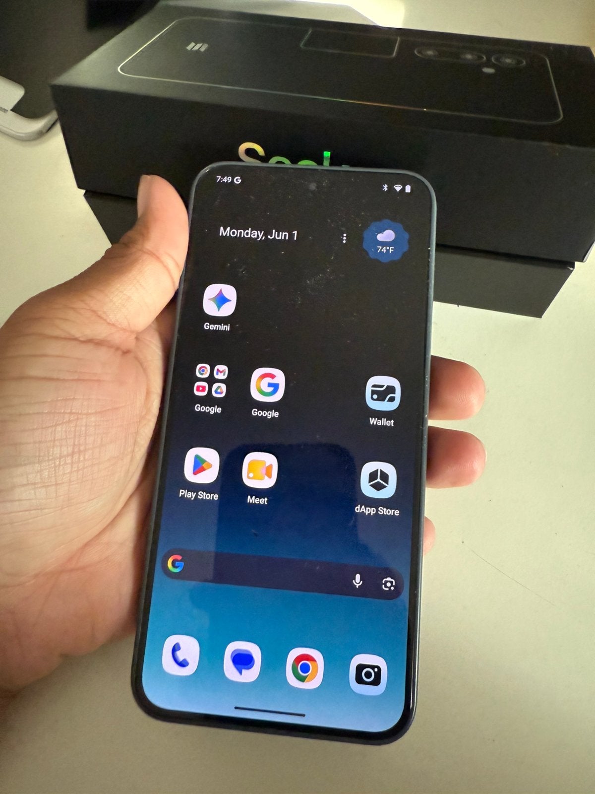 Solana saga 2 seeker phone., Telecommunicatie, Mobiele telefoons | Samsung, Ophalen, Zo goed als nieuw