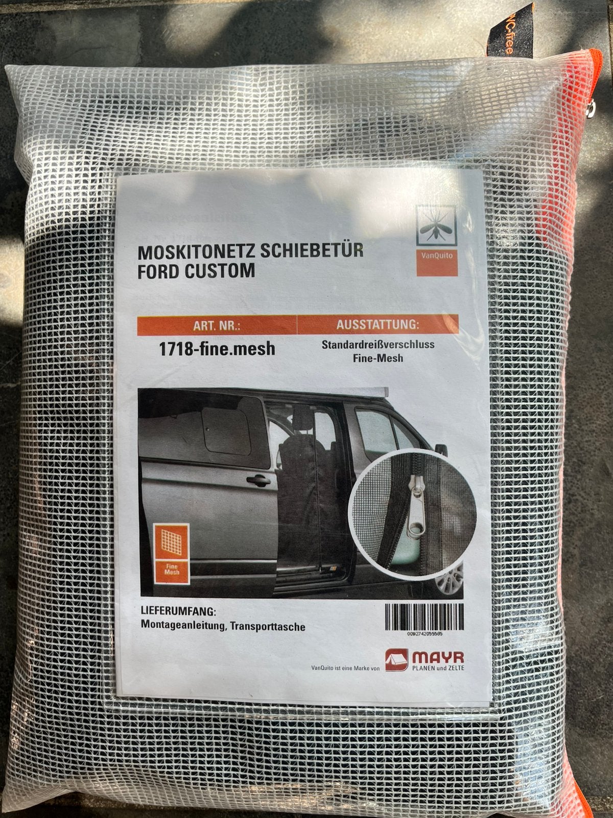 Muggennet schuifdeur Ford Transit Custum / Nugget, Enlèvement, Neuf