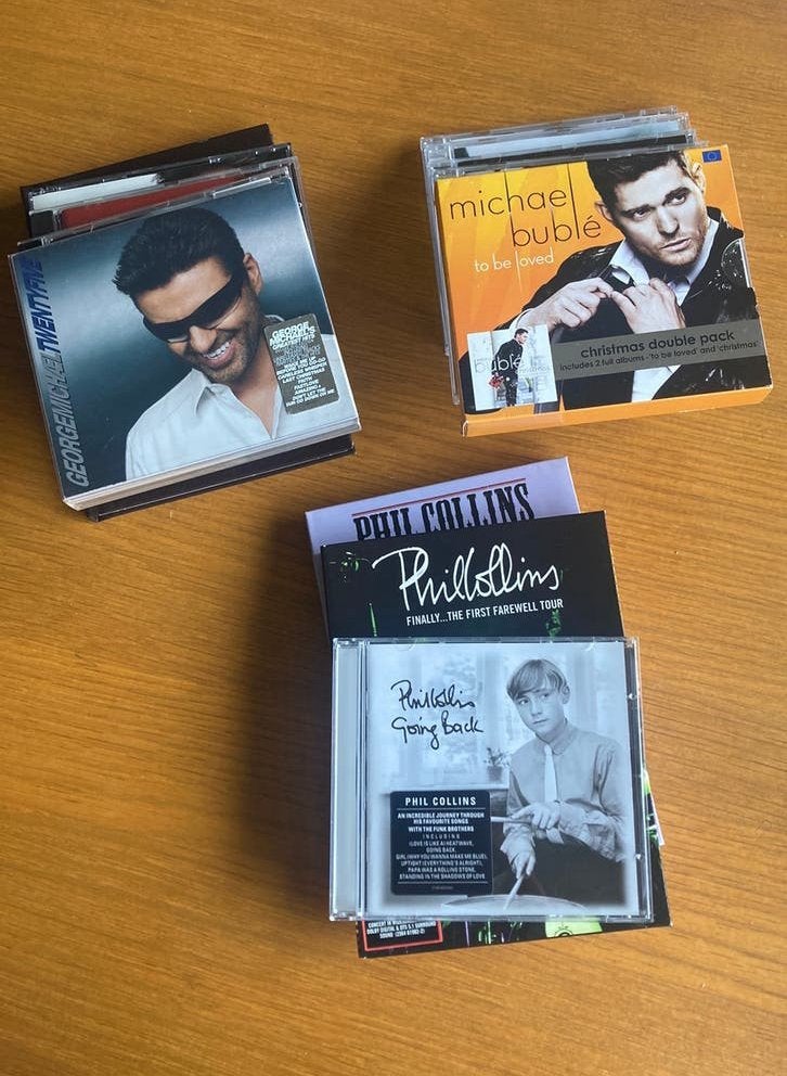 CD collectie George Michael, Michael Bublé, Phil Collins, Ophalen, Gebruikt, Pop, Speciale editie