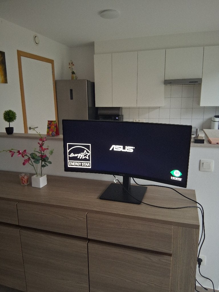 ASUS VA34VCPSN Docking Monitor 34 INCH, Ophalen, Zo goed als nieuw, DisplayPort