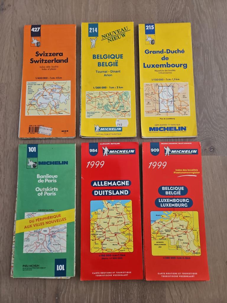 Michelin wegenkaarten vintage – België, Luxemburg, Duitsland, Livres, Atlas & Cartes géographiques, Enlèvement