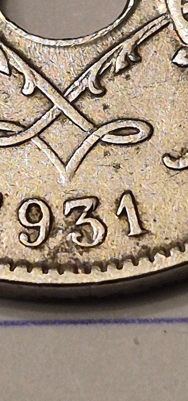 20 centiem met dubbele 3 maillechort 1931 fr ster 1 Albert 1, Timbres & Monnaies, Monnaies | Belgique, Enlèvement ou Envoi, Autre