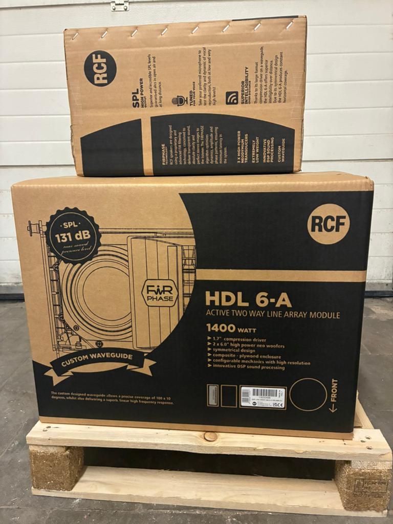 4 x RCF HDL6-a, TV, Hi-fi & Vidéo, Enceintes, Enlèvement ou Envoi, Neuf