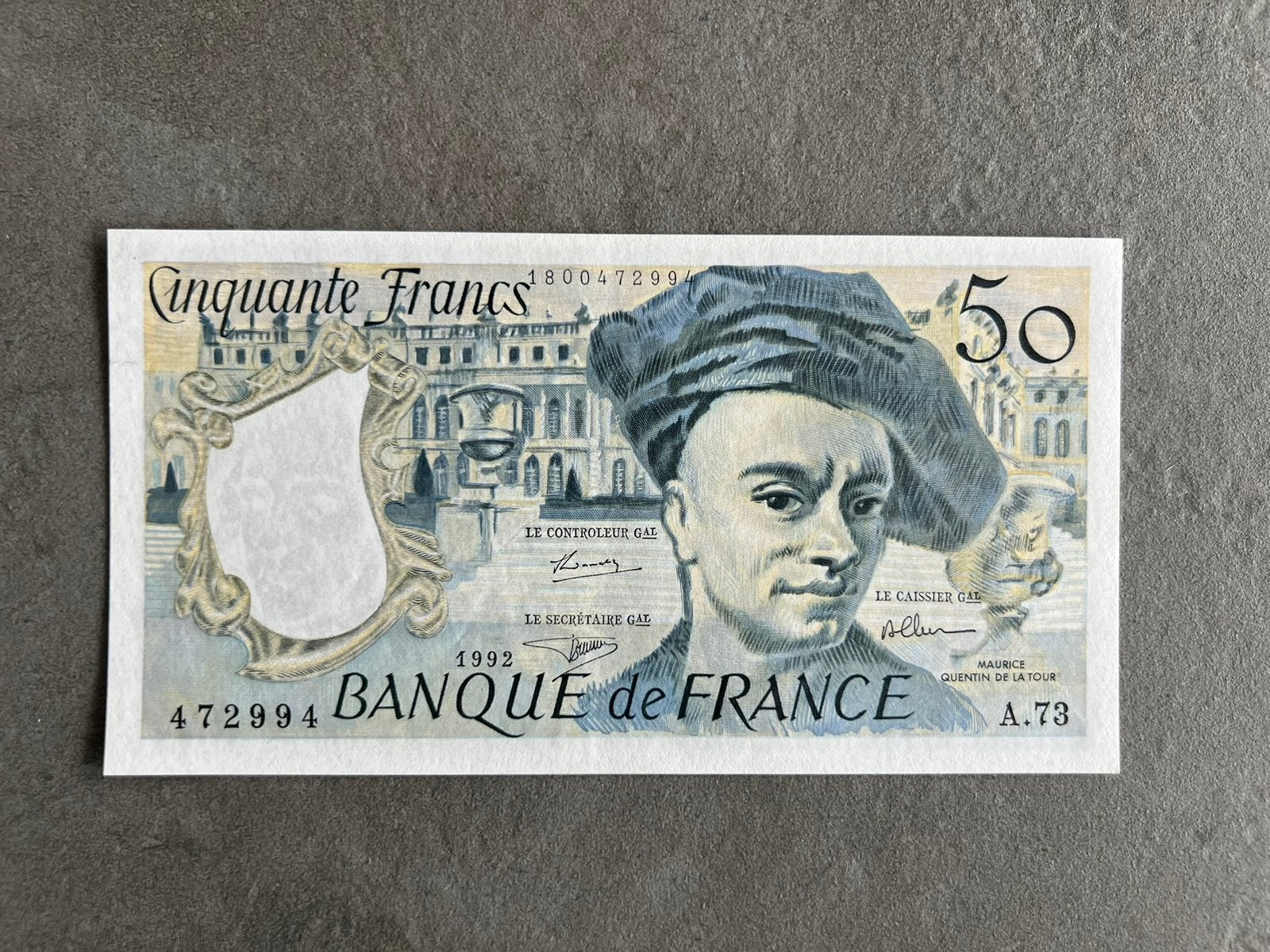 Billet 50 Francs Quentin de La Tour – 1992 – UNC, Enlèvement ou Envoi, France, Série