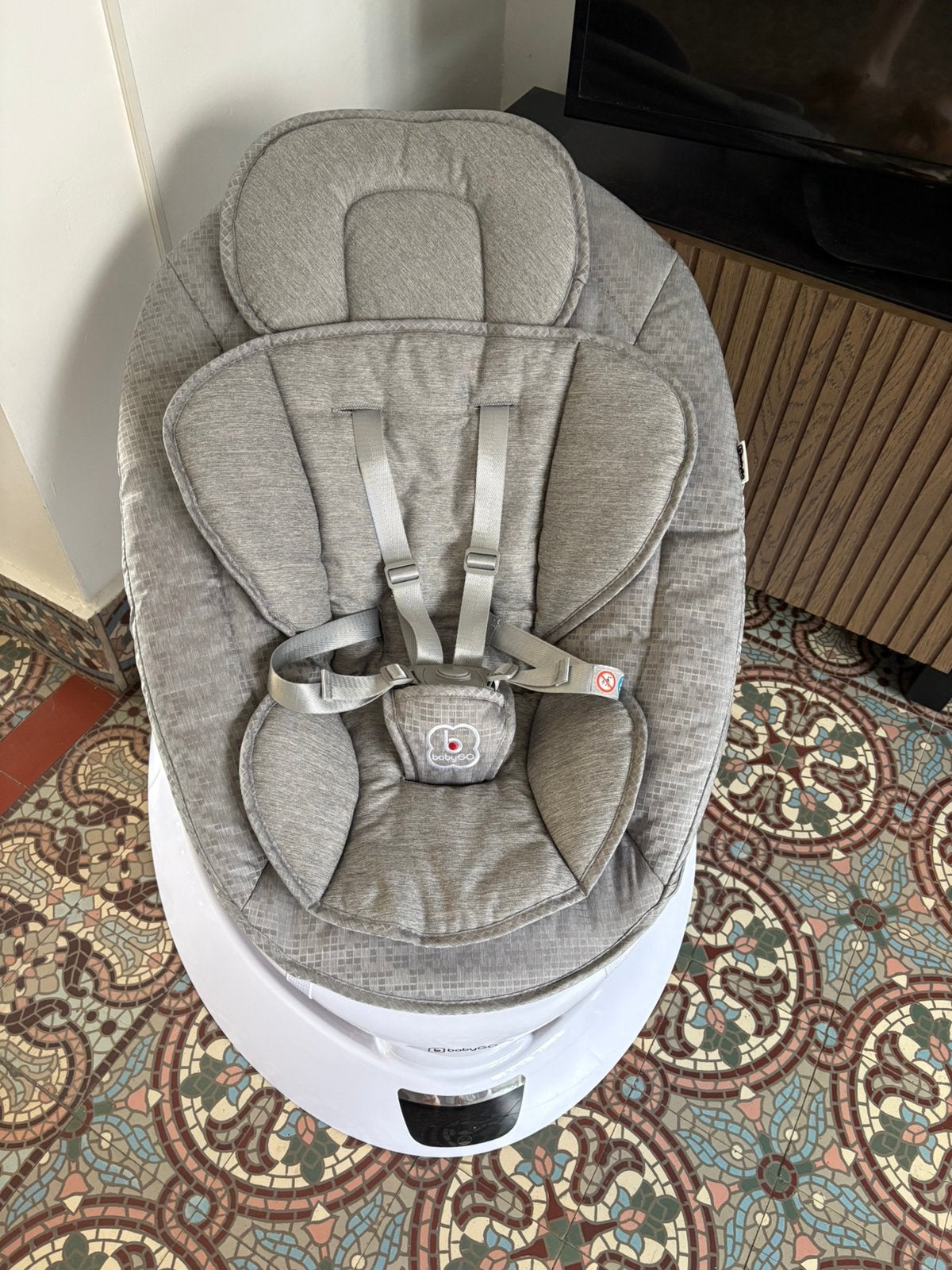 Balançoire électrique pour bébé BabyGo Swing, Enlèvement, Comme neuf