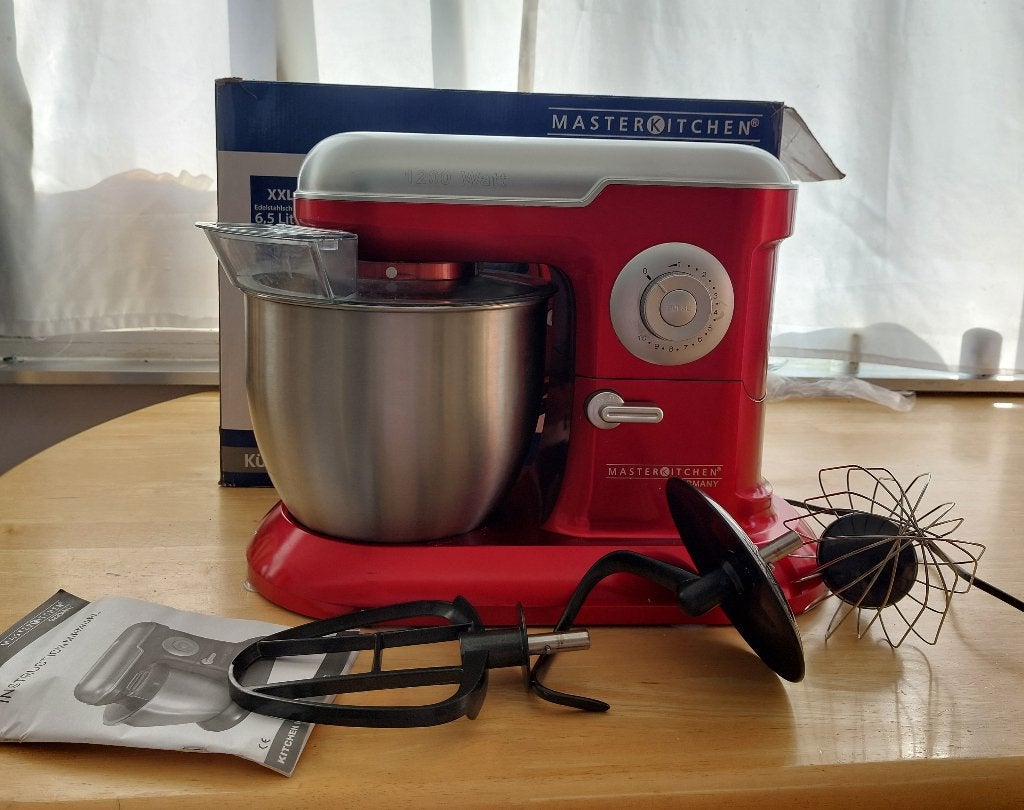Keukenmachine/deegmixer, Elektronische apparatuur, Ophalen, 4 liter of meer, 3 snelheden of meer, Zo goed als nieuw