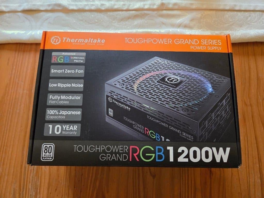 Thermaltake Toughpower Grand RGB 1200W Platinum 1200W Gaming, Enlèvement, Comme neuf, Avec carte vidéo, Gaming