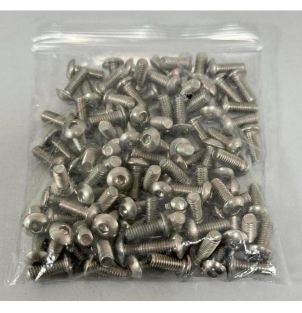 100 stuks M4 10mm inbus-bouten inbusbouten rvs schroeven, Doe-het-zelf en Bouw, IJzerwaren en Bevestigingsmiddelen, Nieuw, Bouten of Moeren