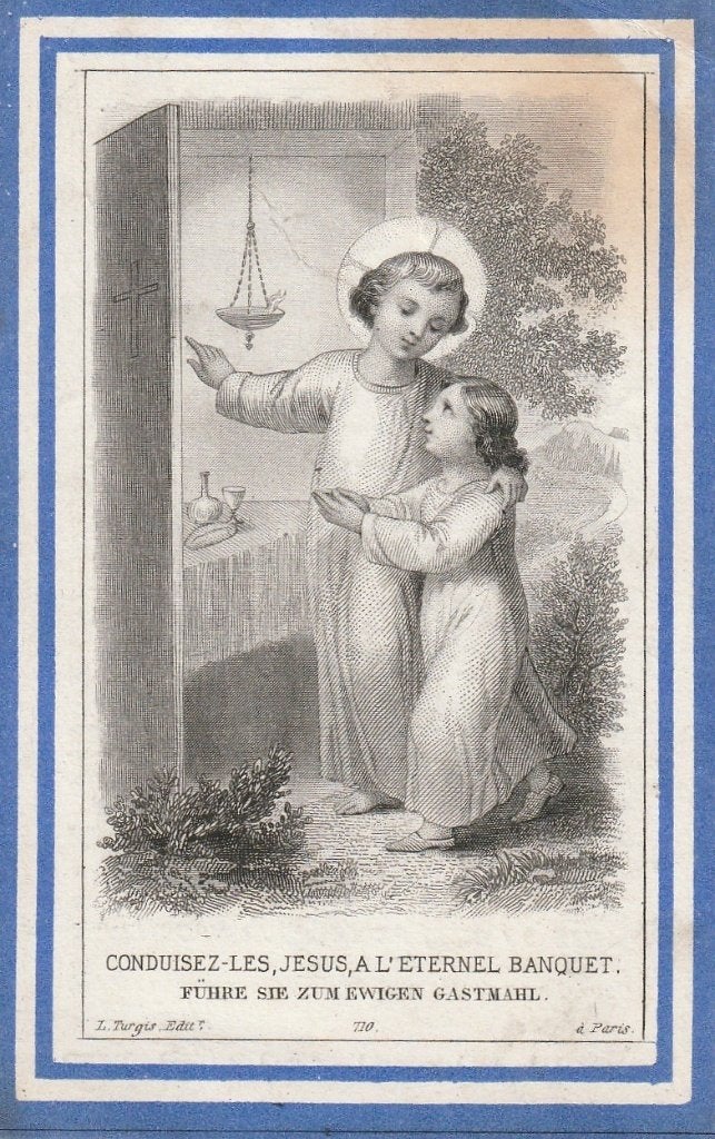 Tableau pour enfants Madeleine Purnode 1889-1890 Turgis 710, Envoi