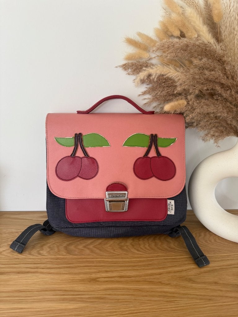 Boekentas Jeune Premier It Bag Cherry, Ophalen, Rugtas, Roze, 30 tot 40 cm