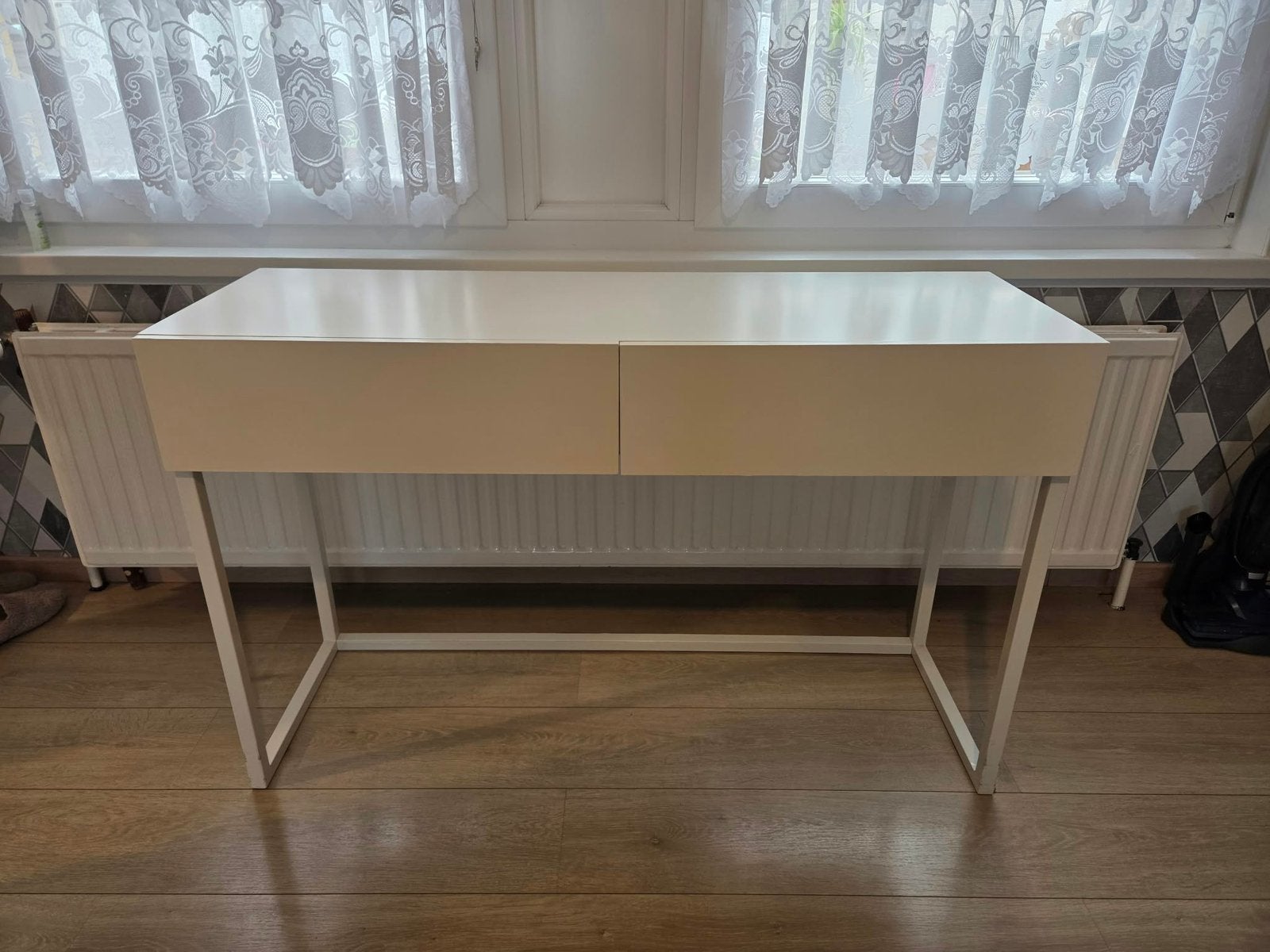 Console blanche IKEA BESTA BURS, Maison & Meubles, Enlèvement, Comme neuf