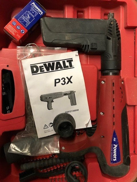 Betonnagel pistol Dewalt/Powers P3X, Ophalen, De Walt, Overige typen, Zo goed als nieuw