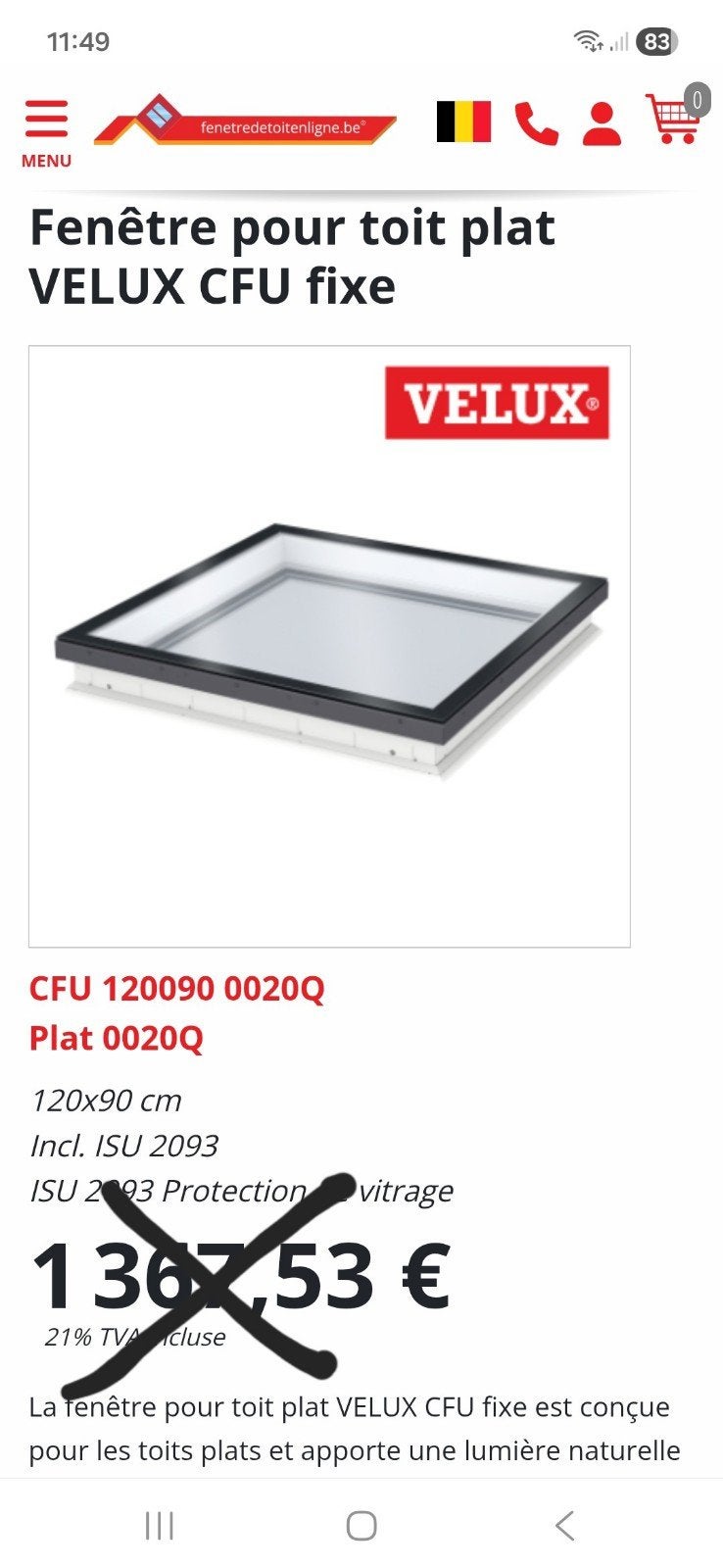 Velux, Bricolage & Construction, Vitres, Châssis & Fenêtres