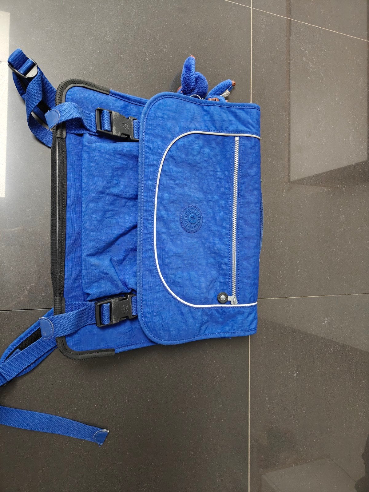 Kipling preppy boekentas blauw, Ophalen