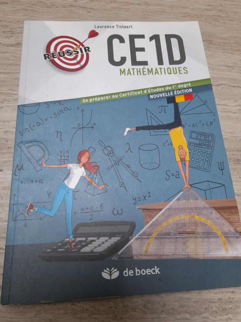 Voorbereiding op de CE 1D Mathematics Franstalige boek, Gelezen, Ophalen of Verzenden, De Boeck, Wiskunde B