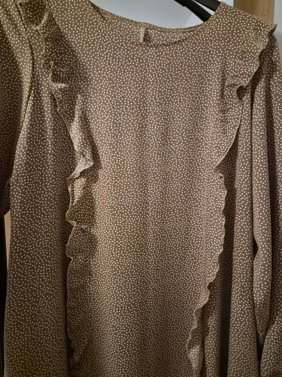 Lange jurk, Kleding | Dames, Gelegenheidskleding, Overige typen, Bruin, Maat 46/48 (XL) of groter, Ophalen of Verzenden