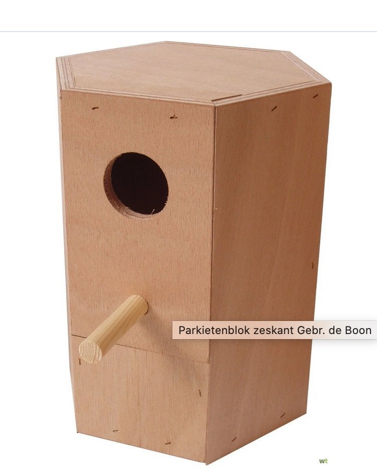 Handgemaakte parkietblokken., Enlèvement, Utilisé, Accessoires pour cage