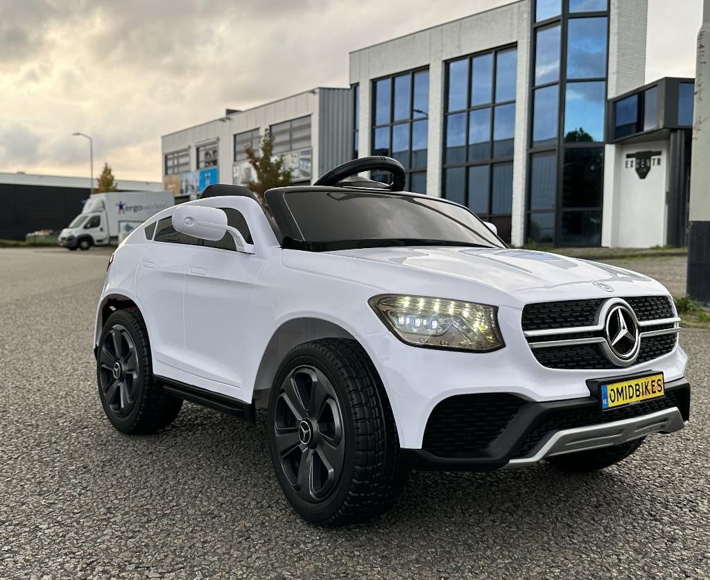 Mercedes GLC Coupe 12v wit RC - Leder zit - Rubberband, Ophalen of Verzenden, Nieuw