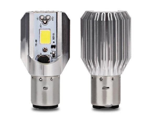Ampoule LED BA20d H6 pour moto – 6000K