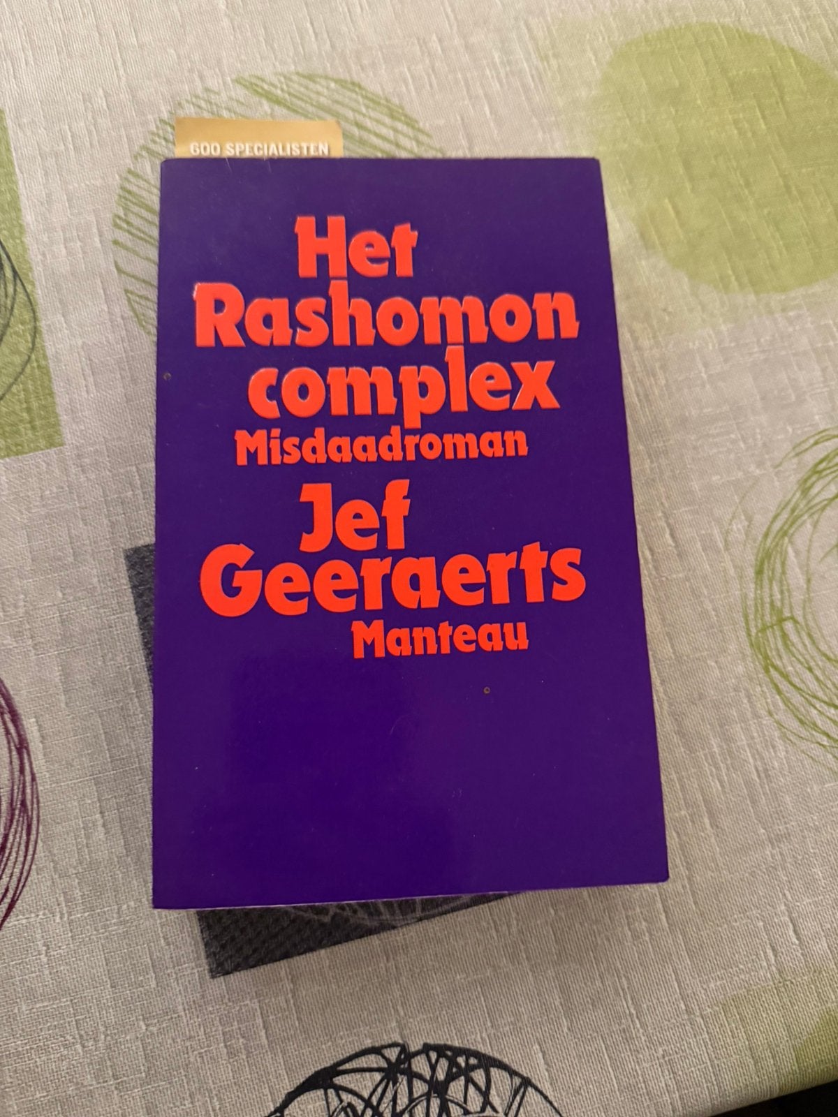 Boek het rashomon complex jef geeraerts, Boeken, Ophalen of Verzenden, Gelezen