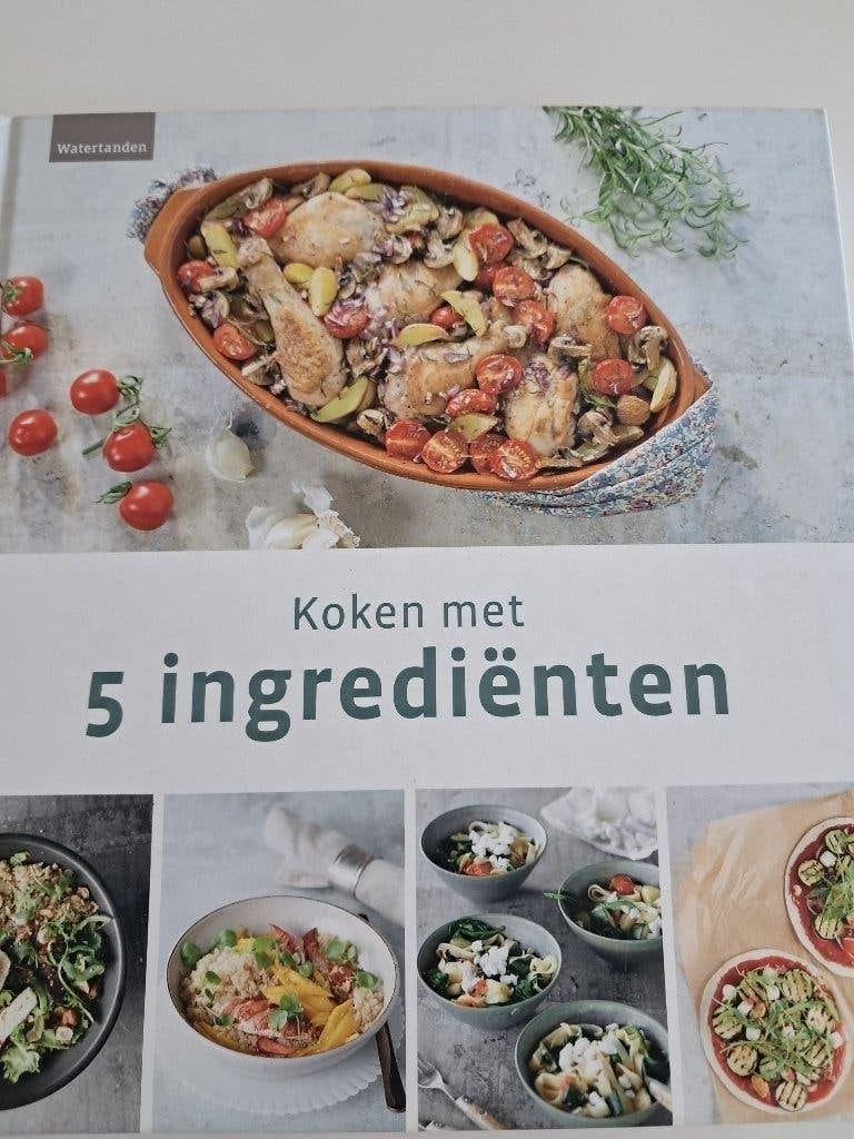 Kookboek 'Koken met 5 ingrediënten', Livres, Livres de cuisine, Enlèvement ou Envoi, Tapas, Snacks et Dim Sum, Comme neuf, Pays-Bas et Belgique