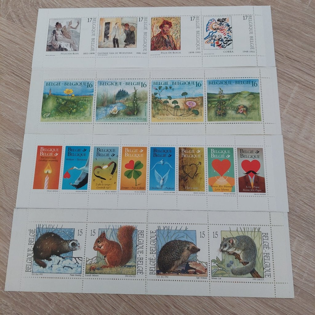 4 postzegelboekjes België, Postzegels en Munten, Frankeerzegel, Ophalen of Verzenden, Postfris, Postfris