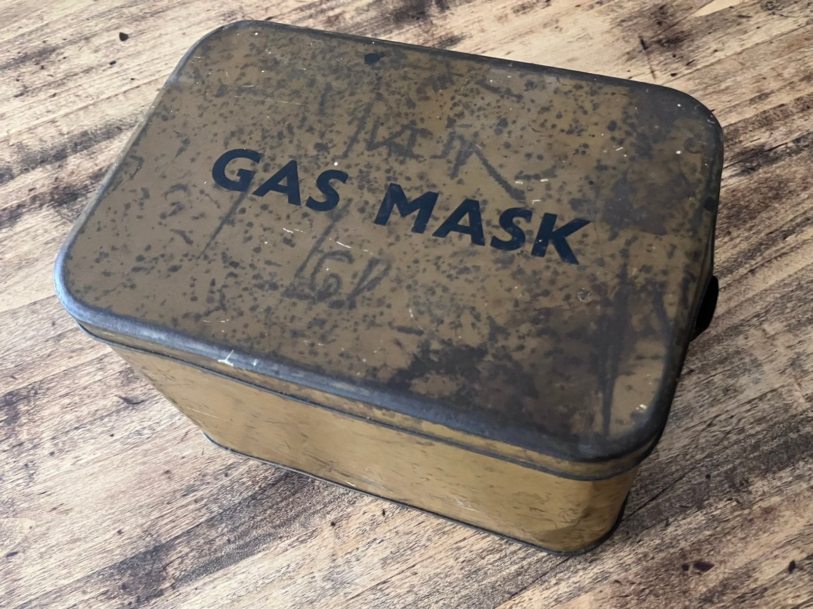 Brits gasmasker WO2 private aankoop, Verzamelen, Ophalen of Verzenden, Overige soorten, Overige typen