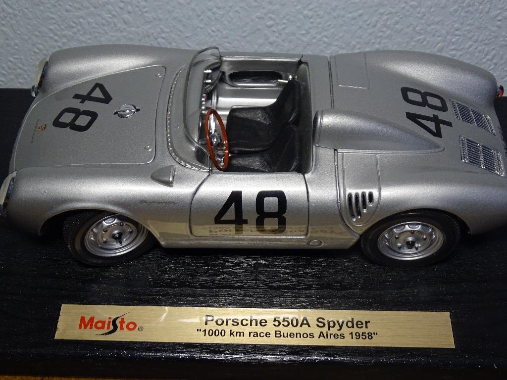 Porsche 550A Spyder 1000km...1:18 Maisto, Ophalen of Verzenden, Nieuw, Auto, Maisto