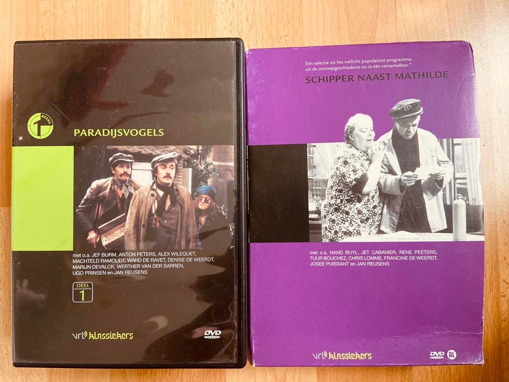 Dvd boxen: De paradijsvogels, schipper naast Matilde, zgan, Ophalen