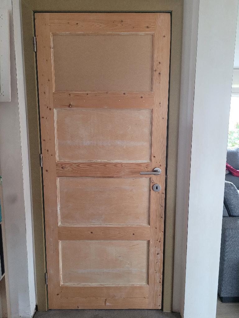 Binnendeur, Ophalen, Gebruikt, Hout, Binnendeur
