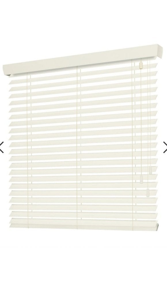 Jaloezieën hout crème wit, Ophalen, 156 cm, Nieuw, Crème