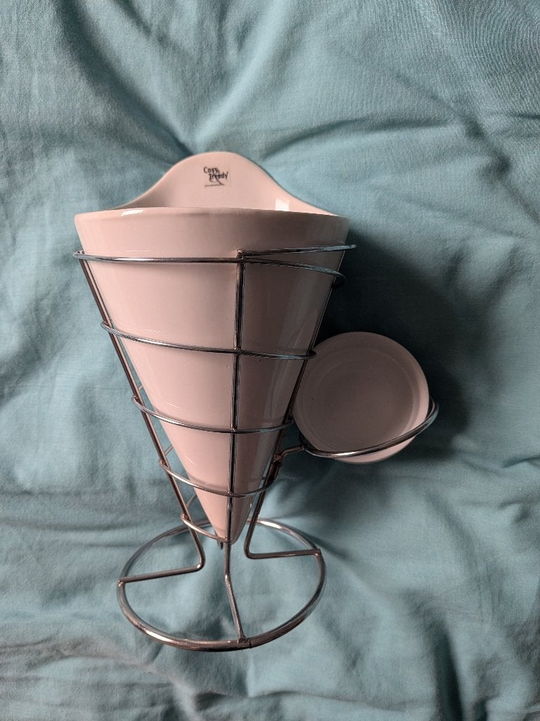 Serveer frietzak en houder - cosy en trendy, Ophalen, Nieuw, Schaal of Schalen
